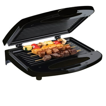 B George Foreman 2-Serving Classic Plate Electric Indoor Grill and Panini Press